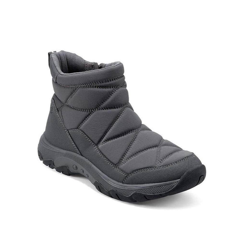 Easy Spirit Womens 6 M Medium Gray Tru Quilted Ankle Booties NIB HS6
